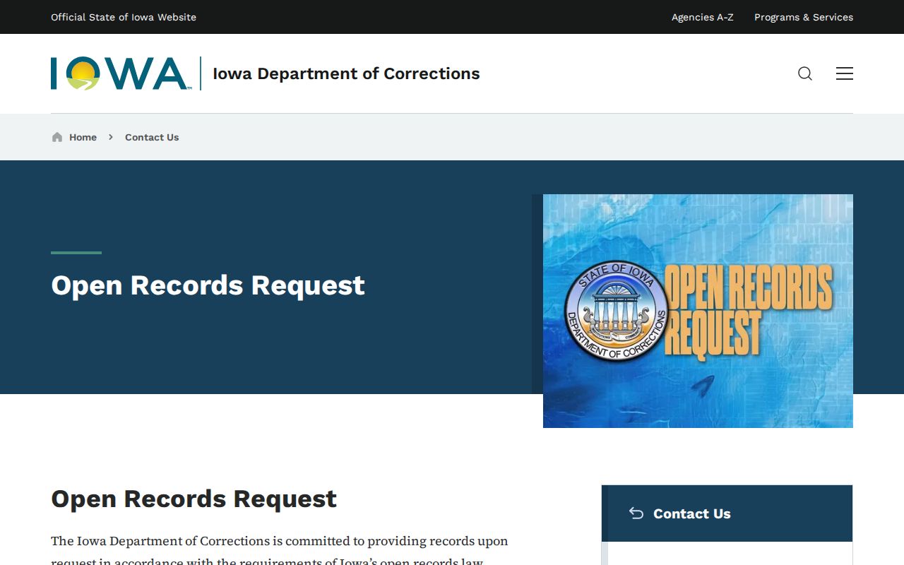Buchanan County arrest custody research through Iowa DOC records requests