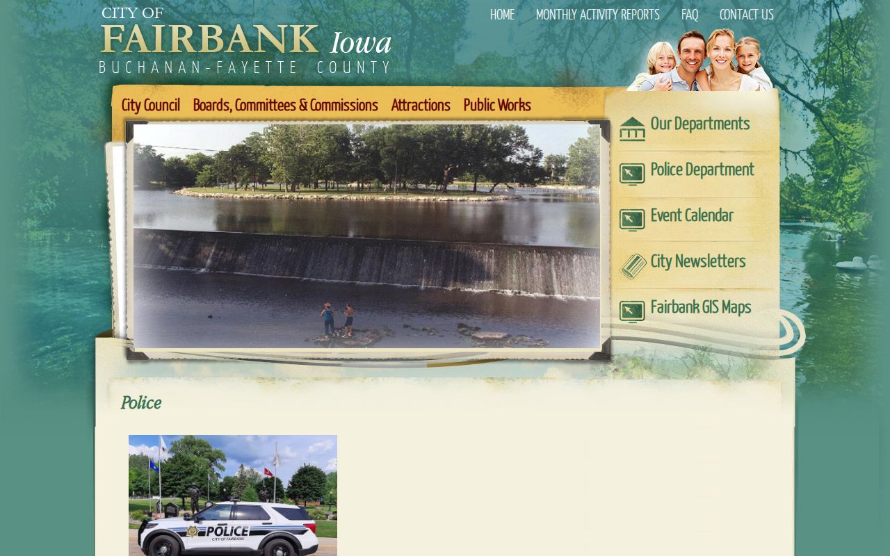 Fairbank police department criminal record contacts
